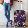 Dream catcher neon Luggage Cover Protector