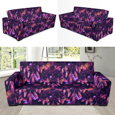 Dream catcher neon Sofa Slipcover-JORJUNE.COM