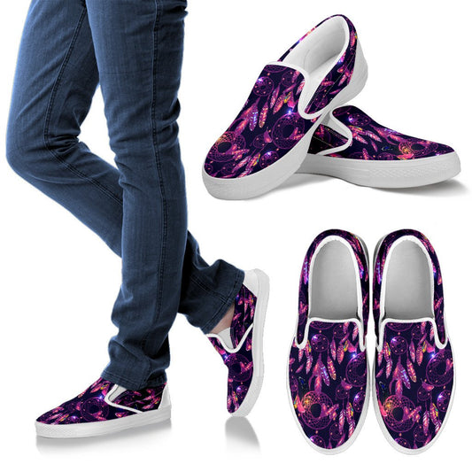 Dream Catcher Neon Women Slip On Shoes