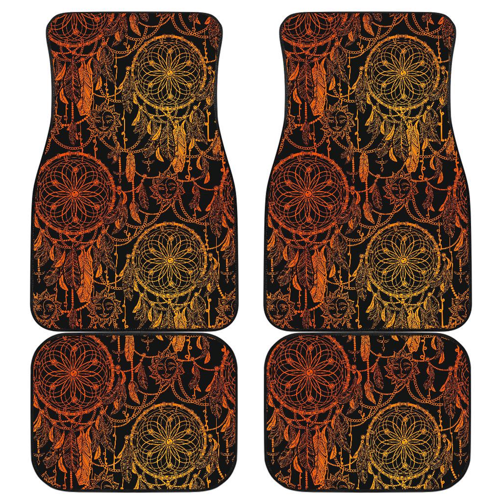 Dream catcher Sun and Moon Front and Back Car Floor Mats