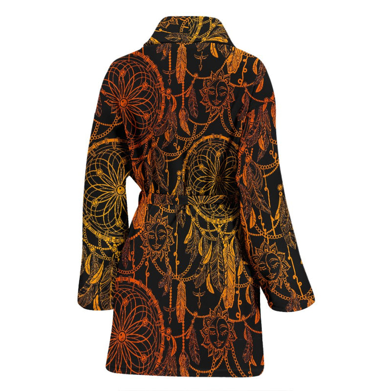 Dream catcher Sun and Moon Women Bath Robe