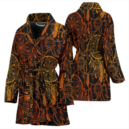 Dream catcher Sun and Moon Women Bath Robe