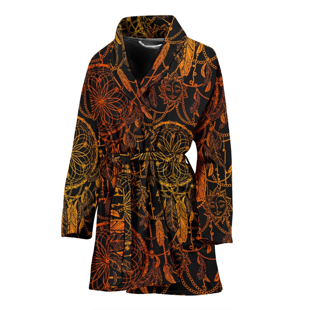 Dream catcher Sun and Moon Women Bath Robe