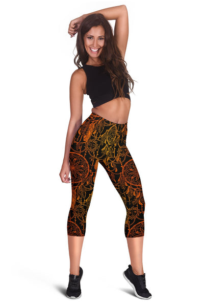 Dream Catcher Sun And Moon Women Capris