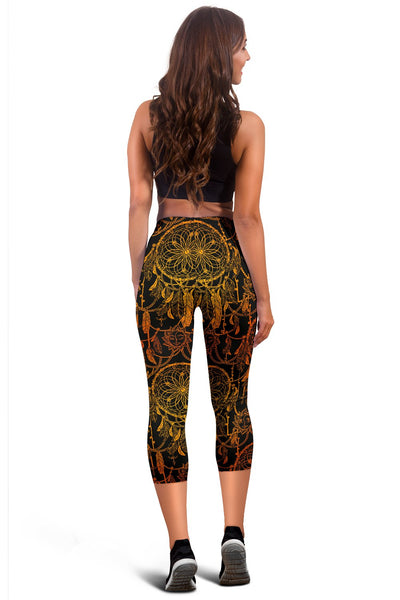 Dream Catcher Sun And Moon Women Capris