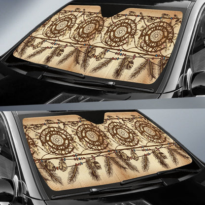 Dream Catcher Vintage Native Car Sun Shade-JorJune