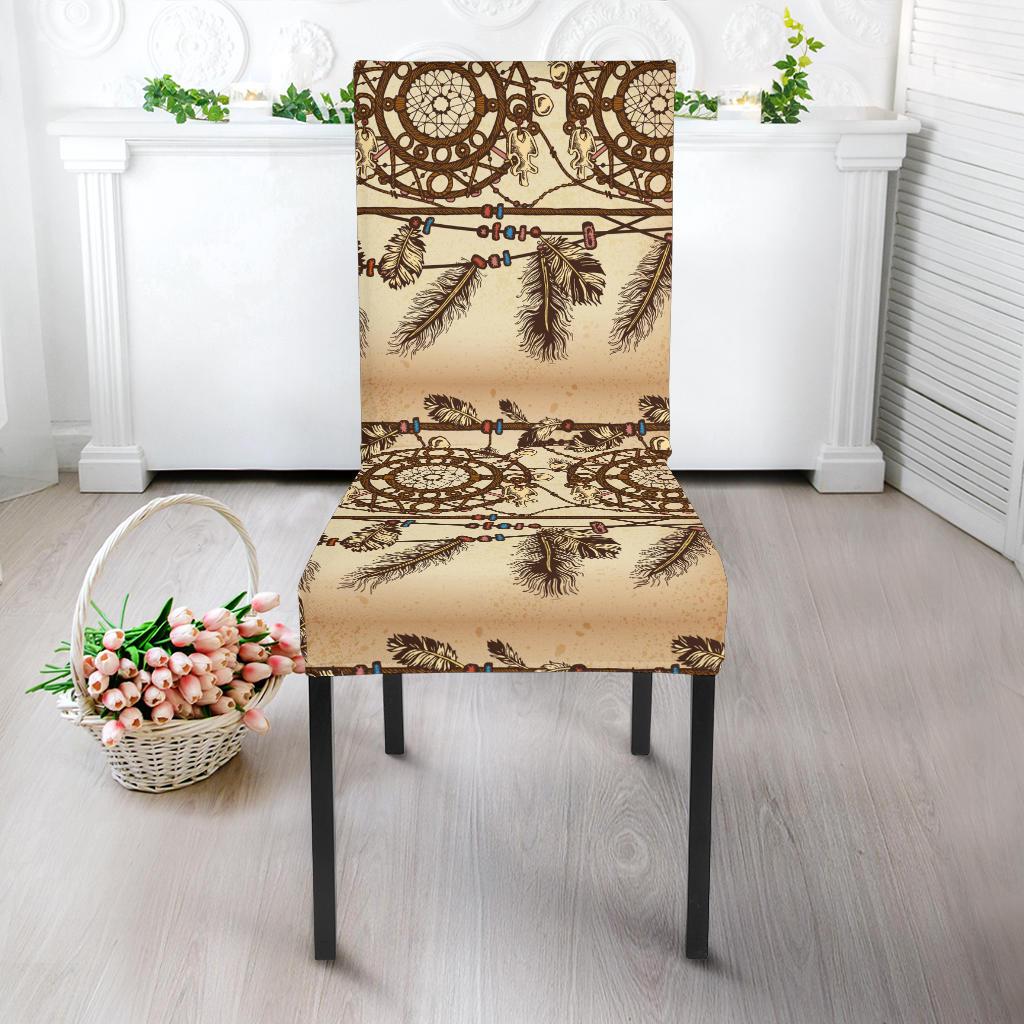Dream catcher vintage native Dining Chair Slipcover-JORJUNE.COM