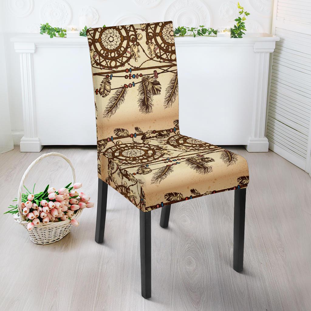 Dream catcher vintage native Dining Chair Slipcover-JORJUNE.COM
