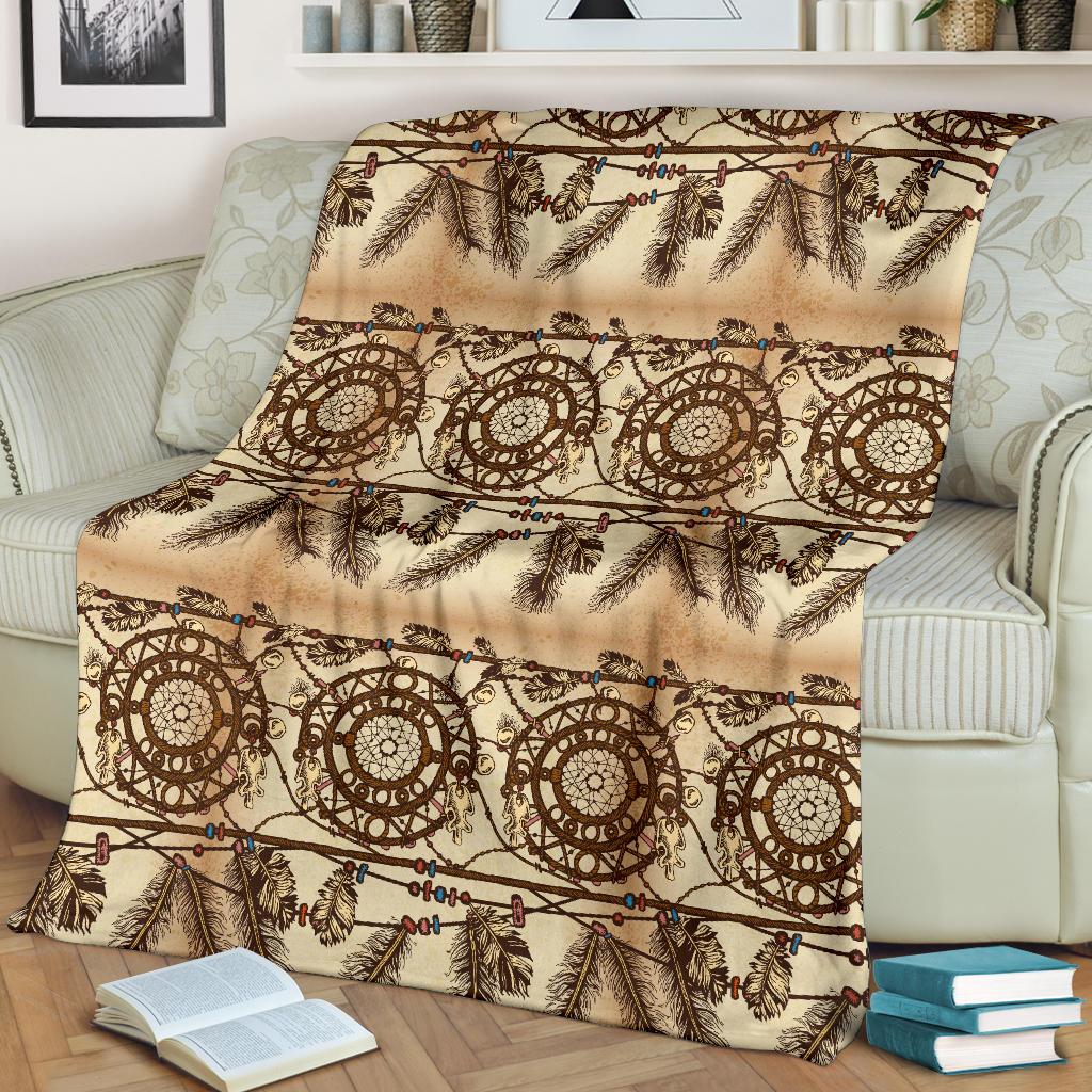 Dream Catcher Vintage Native Fleece Blanket
