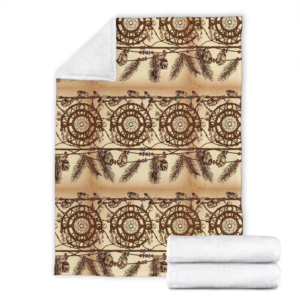 Dream Catcher Vintage Native Fleece Blanket