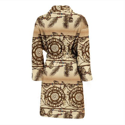 Dream Catcher Vintage Native Men Bath Robe