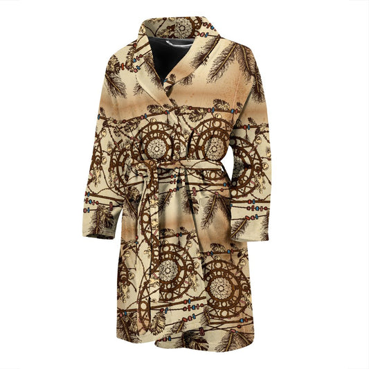 Dream Catcher Vintage Native Men Bath Robe