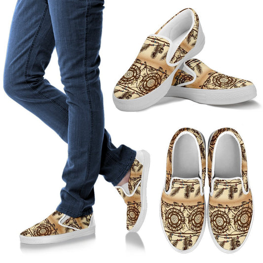 Dream Catcher Vintage Native Men Slip On Shoes
