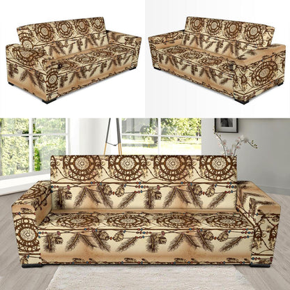 Dream catcher vintage native Sofa Slipcover-JORJUNE.COM