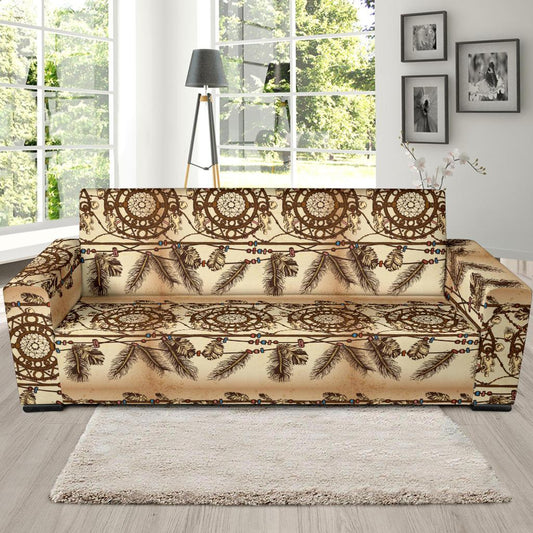 Dream catcher vintage native Sofa Slipcover-JORJUNE.COM