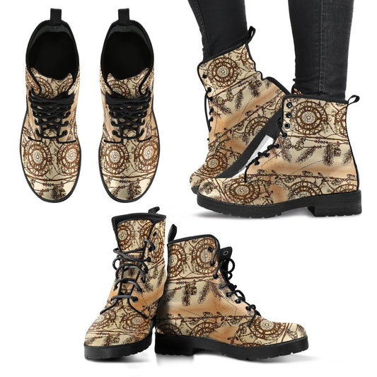 Dream Catcher Vintage Native Women Leather Boots