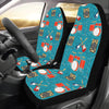 Drum Set Guitar Pattern Print Design 02 Car Seat Covers (Set of 2)-JORJUNE.COM