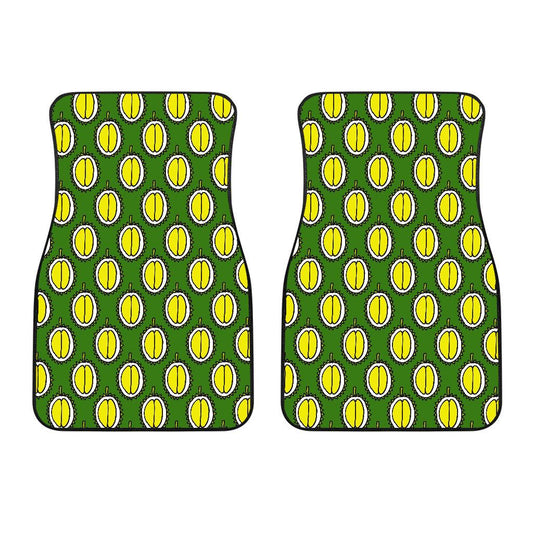 Durian Pattern Print Design DR01 Car Floor Mats-JorJune