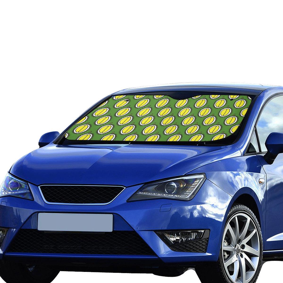 Durian Pattern Print Design DR01 Car Sun Shade-JorJune
