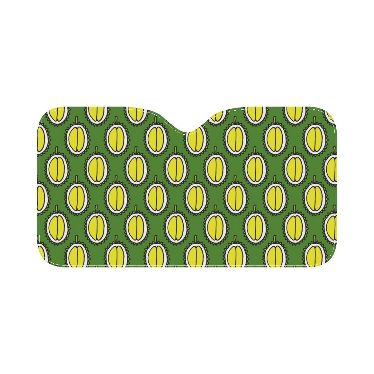 Durian Pattern Print Design DR01 Car Sun Shade-JorJune