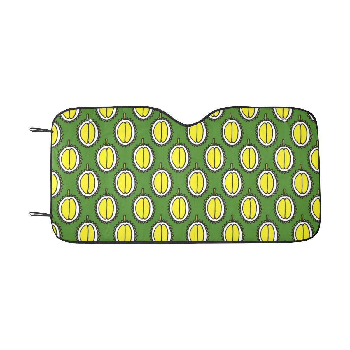 Durian Pattern Print Design DR01 Car Sun Shade-JorJune