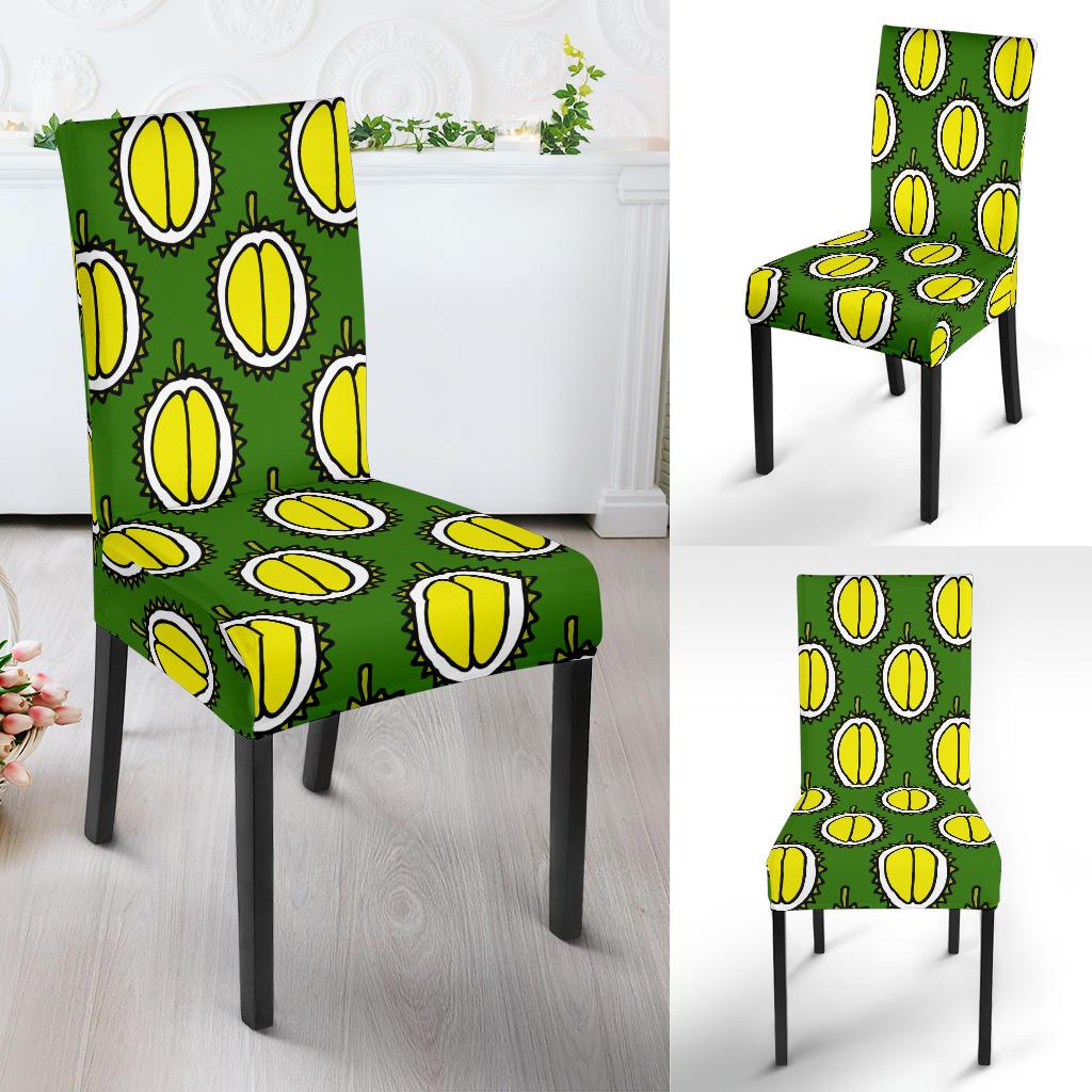 Durian Pattern Print Design DR01 Dining Chair Slipcover-JORJUNE.COM