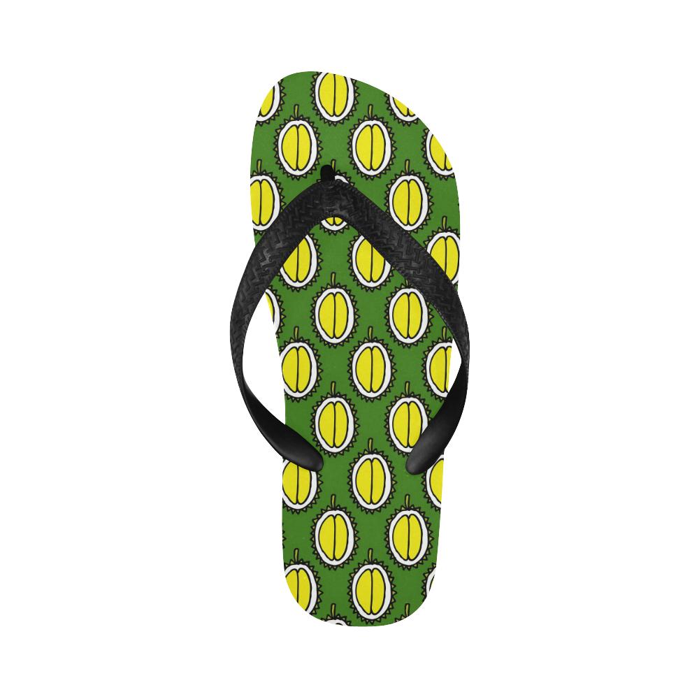 Durian Pattern Print Design DR01 Flip Flops-JorJune