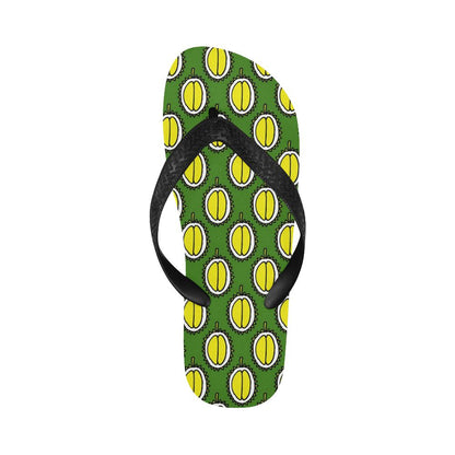 Durian Pattern Print Design DR01 Flip Flops-JorJune