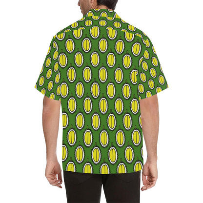 Durian Pattern Print Design DR01 Men Hawaiian Shirt-JorJune