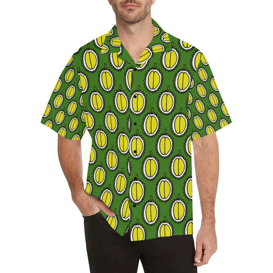 Durian Pattern Print Design DR01 Men Hawaiian Shirt-JorJune