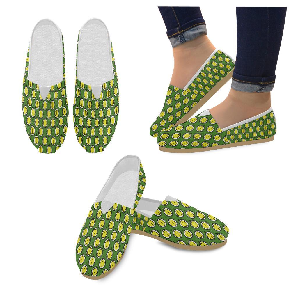 Durian Pattern Print Design DR01 Women Casual Shoes-JorJune.com