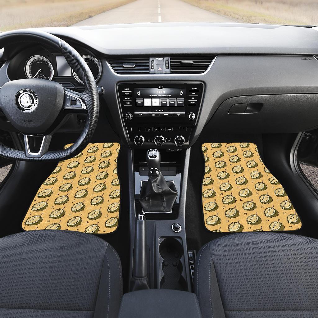 Durian Pattern Print Design DR02 Car Floor Mats-JorJune