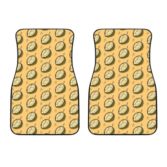 Durian Pattern Print Design DR02 Car Floor Mats-JorJune