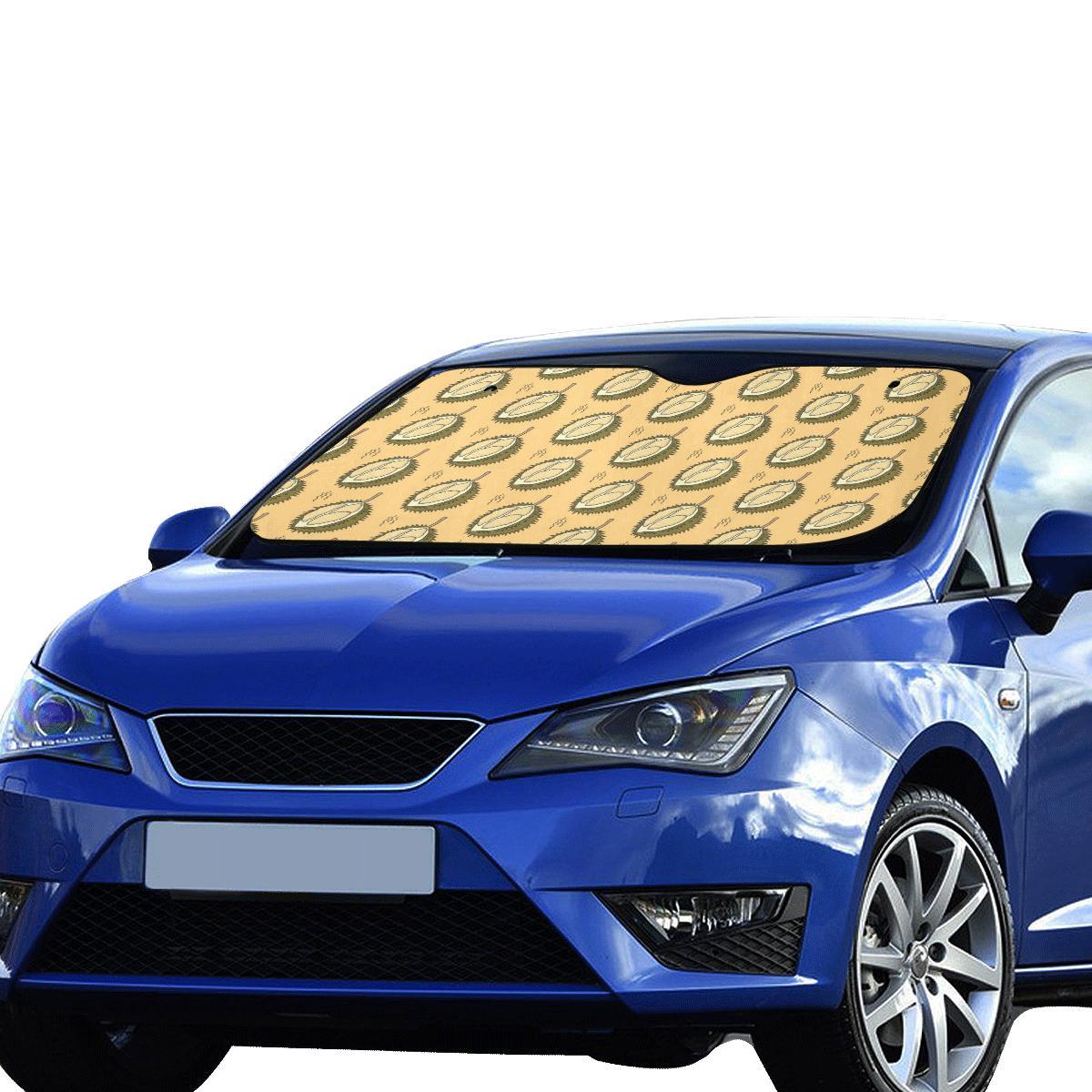 Durian Pattern Print Design DR02 Car Sun Shade-JorJune