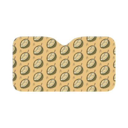 Durian Pattern Print Design DR02 Car Sun Shade-JorJune