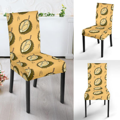 Durian Pattern Print Design DR02 Dining Chair Slipcover-JORJUNE.COM