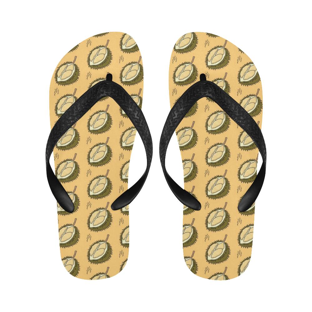 Durian Pattern Print Design DR02 Flip Flops-JorJune