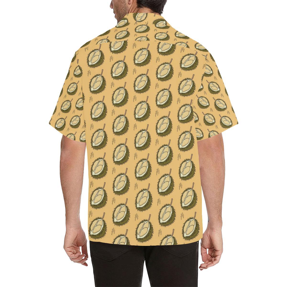 Durian Pattern Print Design DR02 Men Hawaiian Shirt-JorJune
