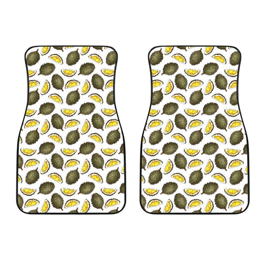 Durian Pattern Print Design DR03 Car Floor Mats-JorJune
