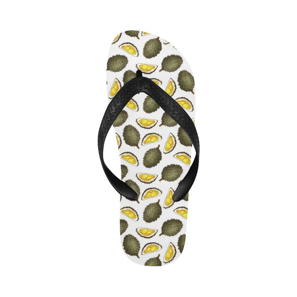Durian Pattern Print Design DR03 Flip Flops-JorJune