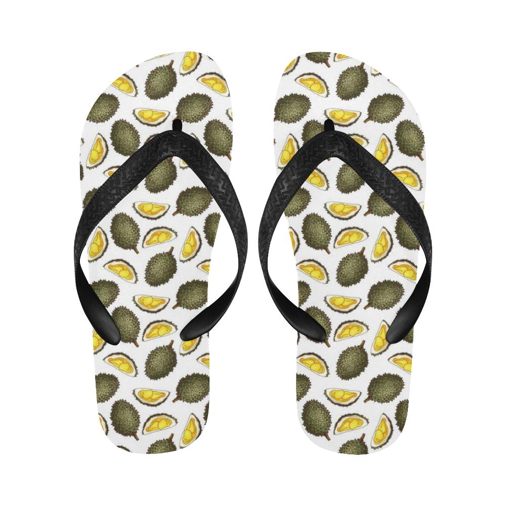 Durian Pattern Print Design DR03 Flip Flops-JorJune