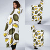 Durian Pattern Print Design DR03 Hooded Blanket-JORJUNE.COM