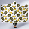 Durian Pattern Print Design DR03 Hooded Blanket-JORJUNE.COM