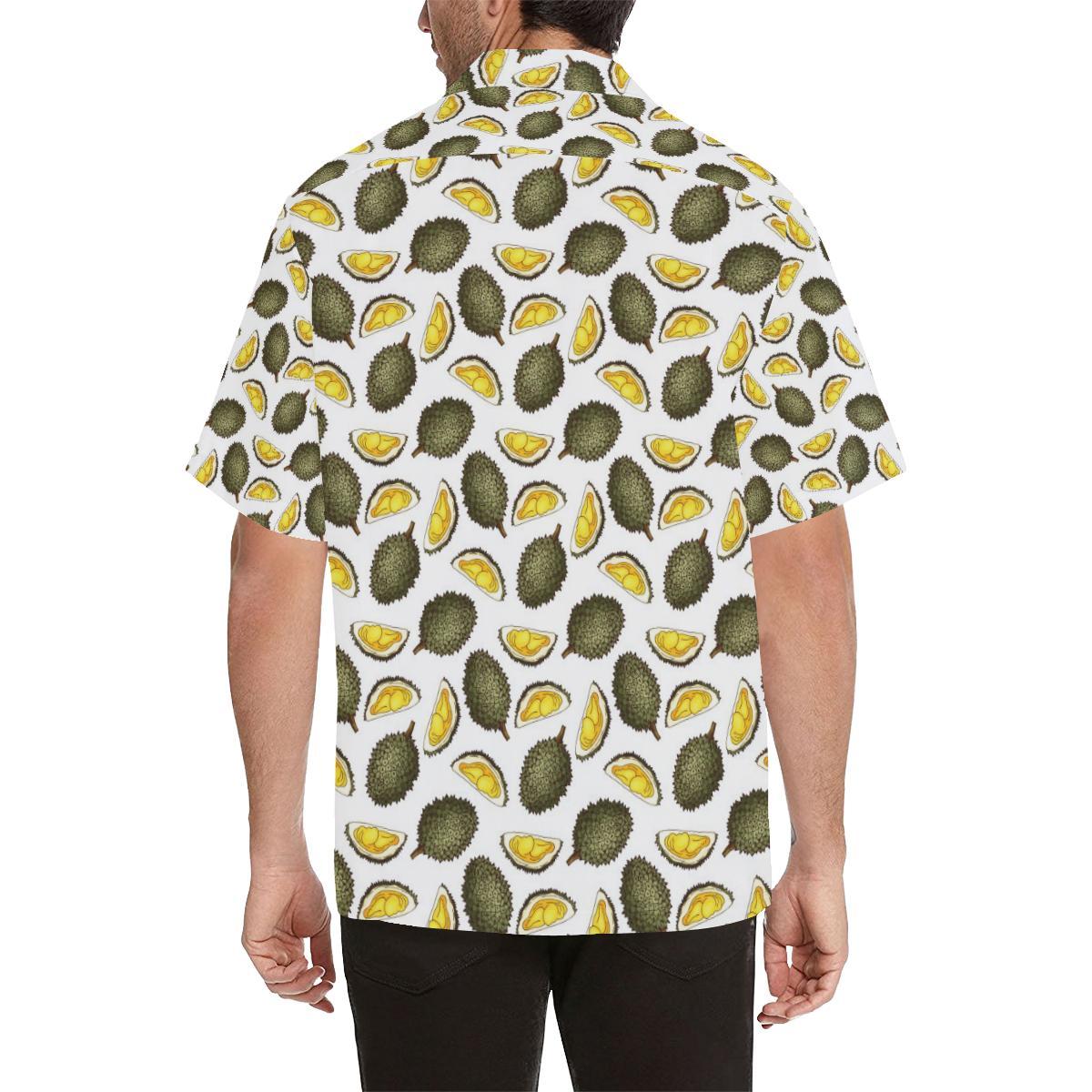 Durian Pattern Print Design DR03 Men Hawaiian Shirt-JorJune