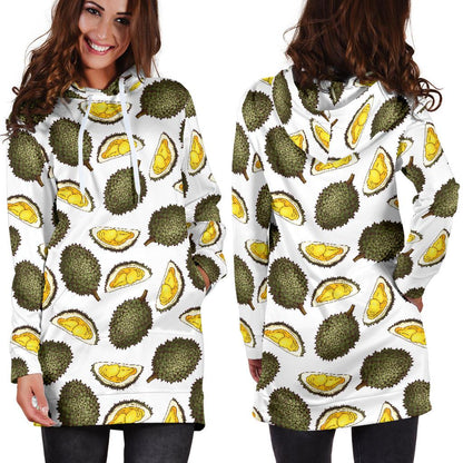 Durian Pattern Print Design DR03 Women Hoodie Dress