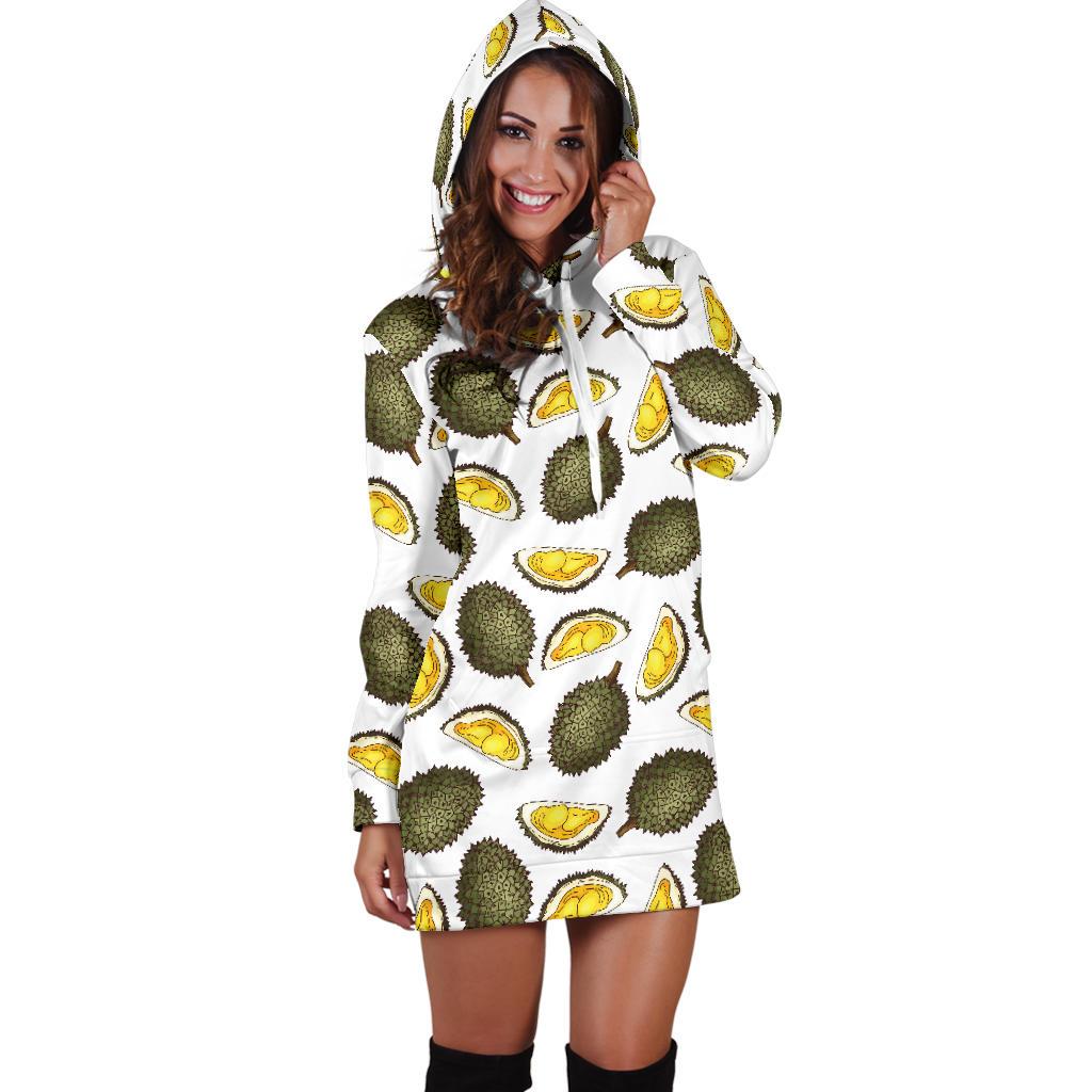 Durian Pattern Print Design DR03 Women Hoodie Dress