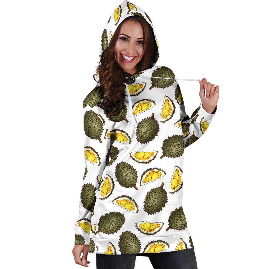 Durian Pattern Print Design DR03 Women Hoodie Dress