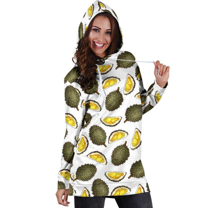 Durian Pattern Print Design DR03 Women Hoodie Dress
