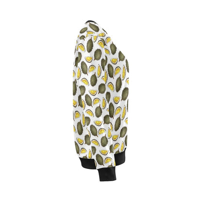 Durian Pattern Print Design DR03 Women Long Sleeve Sweatshirt-JorJune
