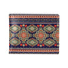 Ethnic Geometric Print Pattern Men's ID Card Wallet